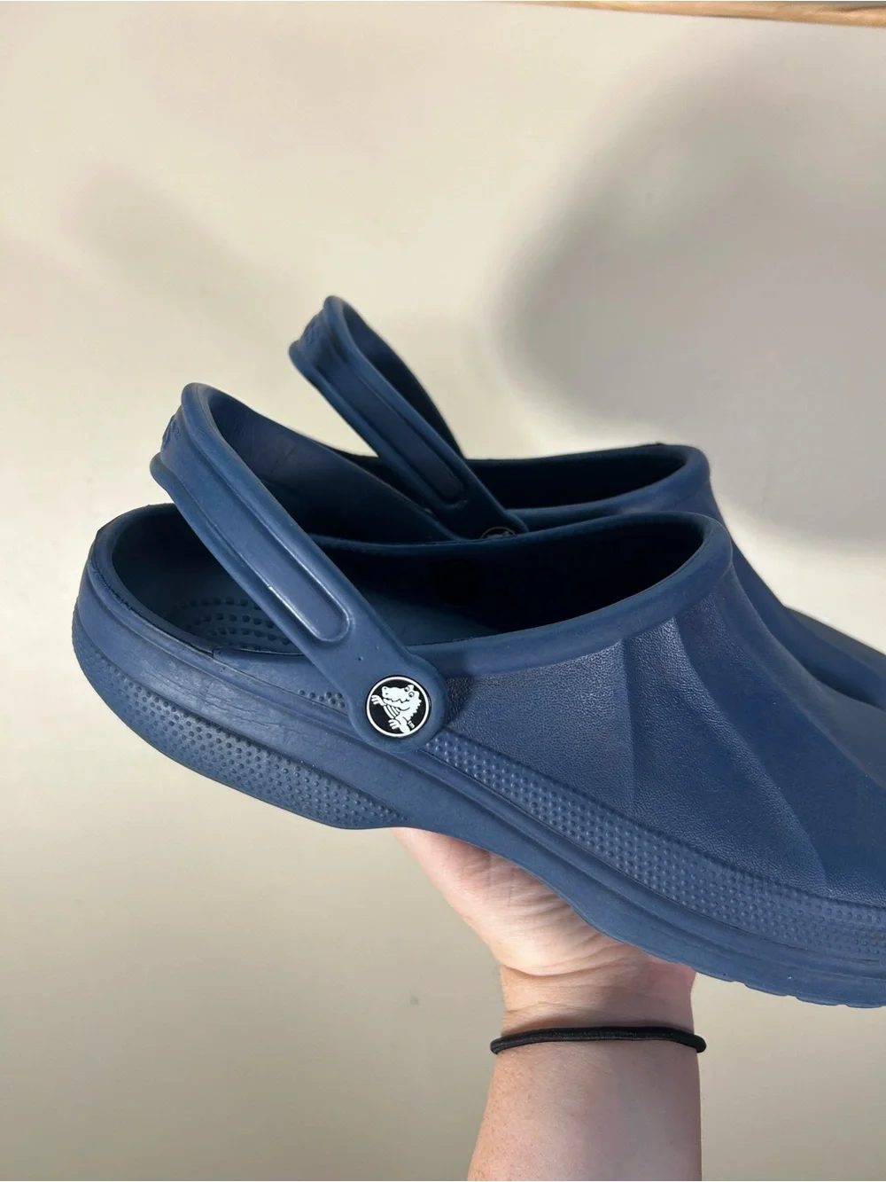 Men’s Crocs Classic Navy Blue Slip On Clogs Size 12